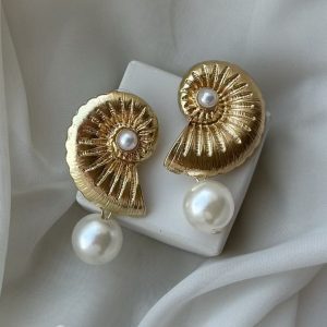 گوشواره حلزون مرواریدی