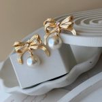 گوشواره پاپیون مروارید