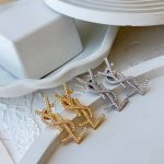 گوشواره وای اس ال نگین دار