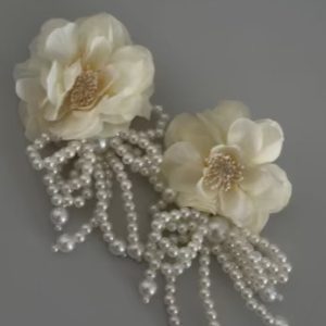 گوشواره پارچه ایی مروارید