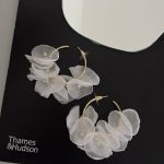 گوشواره پارچه ایی نیم دایره