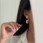 گوشواره مروارید نیم دایره