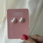 گوشواره مروارید قلب