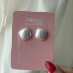 گوشواره مروارید مربع