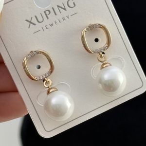 گوشواره مروارید نگین دار