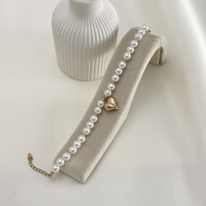 دستبند مروارید قلب ژوپینگ