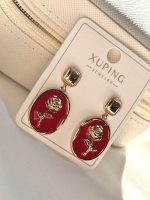 گوشواره رز طلایی قرمز - Image 3